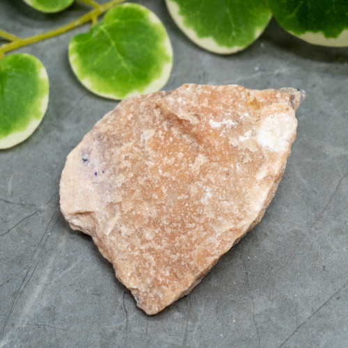 Purple Fluorite on Orange Calcite #1
