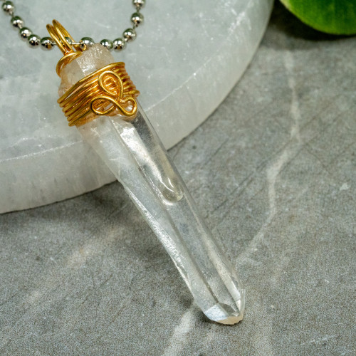 Lemurian Quartz Necklace Random