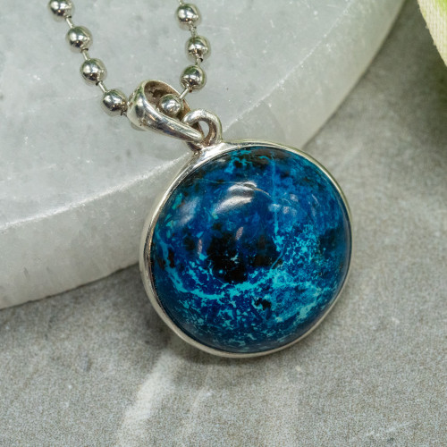 Shattuckite and Chrysocolla Necklace #3