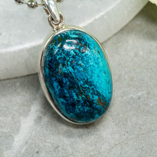 Shattuckite and Chrysocolla Necklace #1