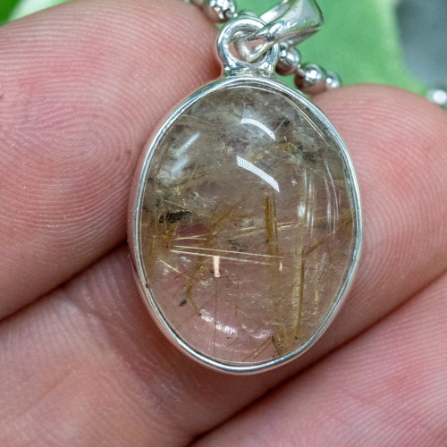 Rutile in Quartz Necklace #1