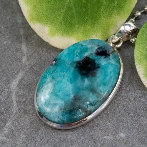 Amazonite with Black Tourmaline Necklace #2