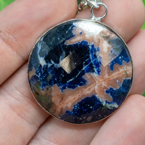 Facetted Sunset Sodalite Necklace #2