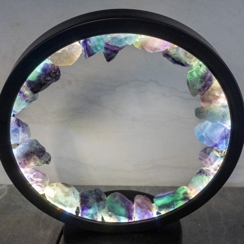 Rainbow Fluorite Portal Lamp