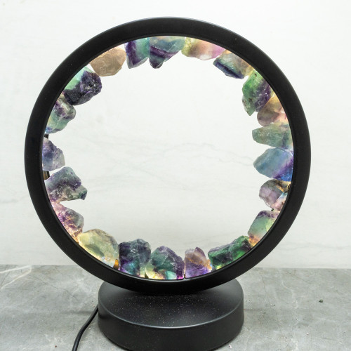 Rainbow Fluorite Portal Lamp
