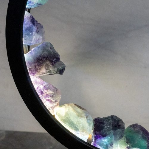 Rainbow Fluorite Portal Lamp