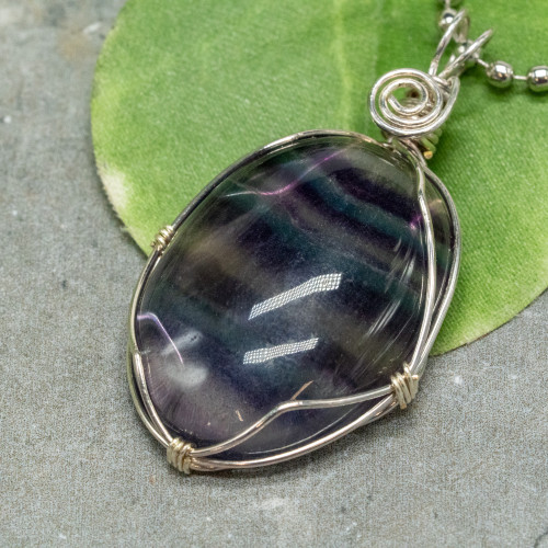 Rainbow Fluorite Necklace #2