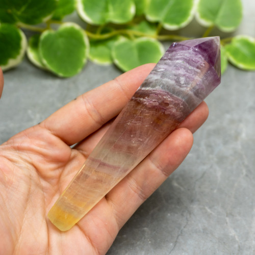 Rainbow Fluorite Mounted Point #5