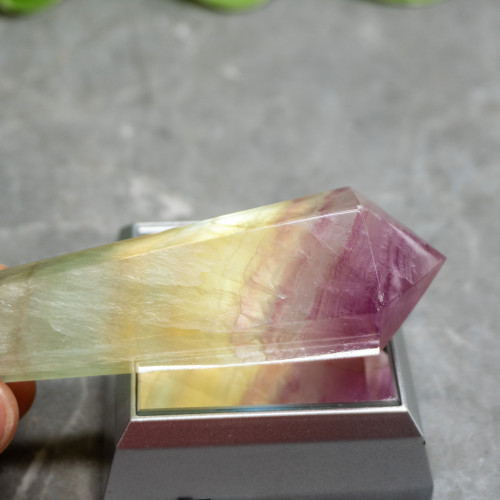 Rainbow Fluorite Mounted Point #4