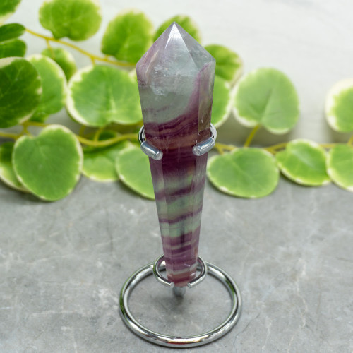 Rainbow Fluorite Mounted Point #3