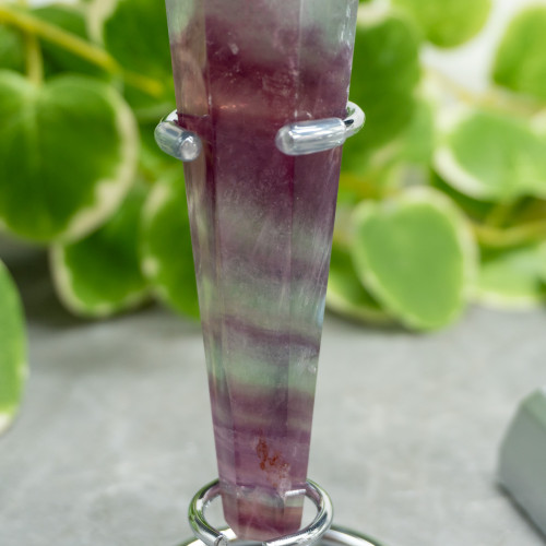 Rainbow Fluorite Mounted Point #3