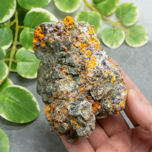 Purple Fluorite on Wulfenite, Mimetite, and Aragonite #3