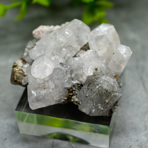 Mangano Calcite on Pyrite on stand #7