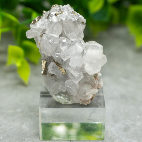 Mangano Calcite on Pyrite on stand #5