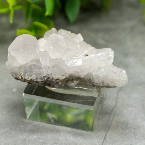 Mangano Calcite on Pyrite on stand #1
