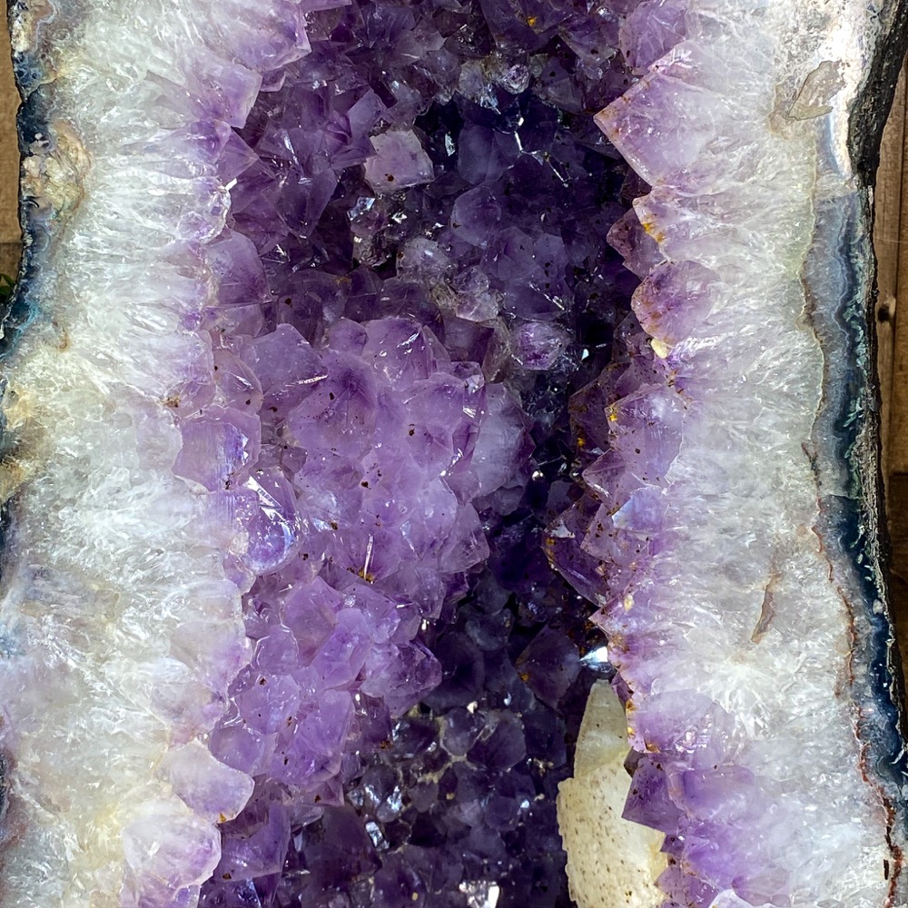 Large Amethyst Cathedral with Calcite - The Crystal Council