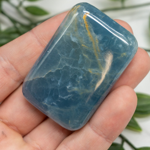 Blue Onyx Palmstone #5