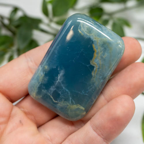 Blue Onyx Palmstone #1