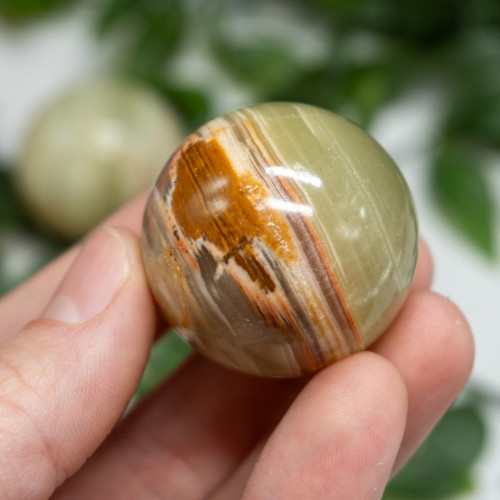 Mini Green Onyx Sphere Random