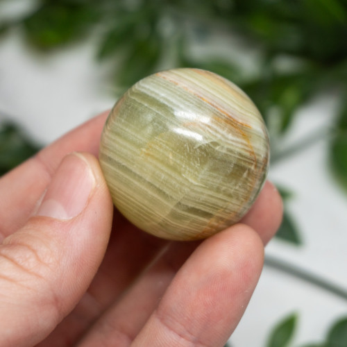 Mini Green Onyx Sphere Random