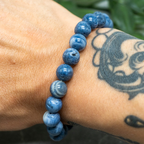 Blue Coral 8mm Bracelet