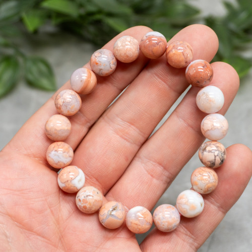 Cotton Candy Agate 12mm Bracelet