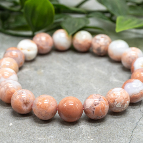 Cotton Candy Agate 12mm Bracelet