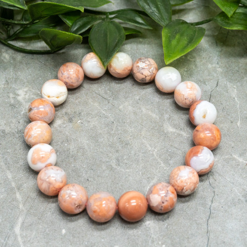 Cotton Candy Agate 12mm Bracelet