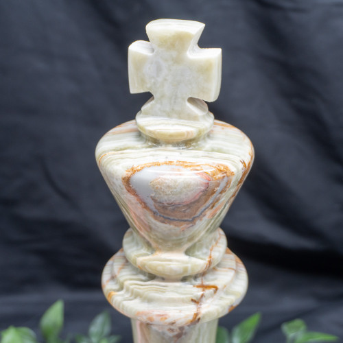 XL Green Onyx King Chess Piece