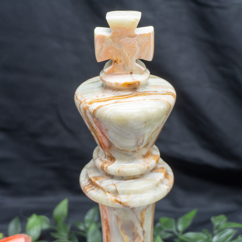 XL Green Onyx King Chess Piece