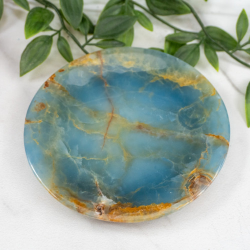 Blue Onyx Plate With Blemish #2