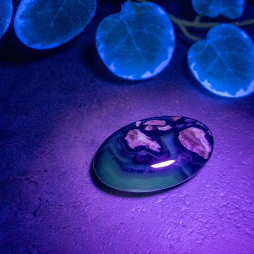 Volcano Agate Palmstone (UV Reactive) #13