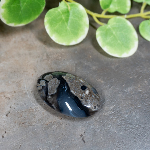 Volcano Agate Palmstone (UV Reactive) #9