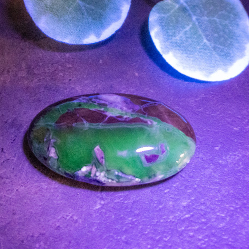 Volcano Agate Palmstone (UV Reactive) #5