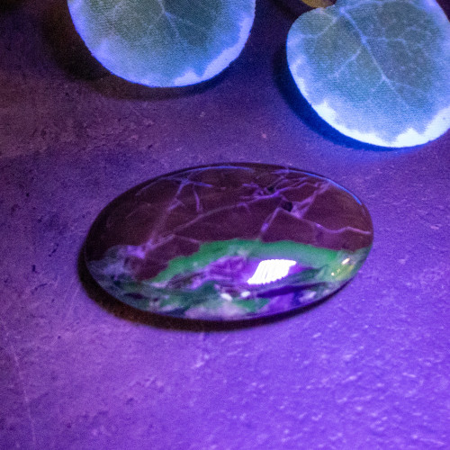 Volcano Agate Palmstone (UV Reactive) #5