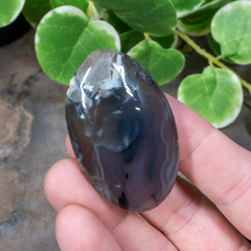 Volcano Agate Palmstone (UV Reactive) #1