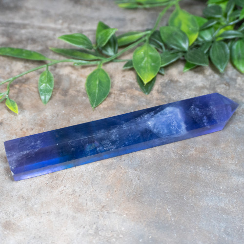 Purple &amp; Blue Fluorite XL Tower #4