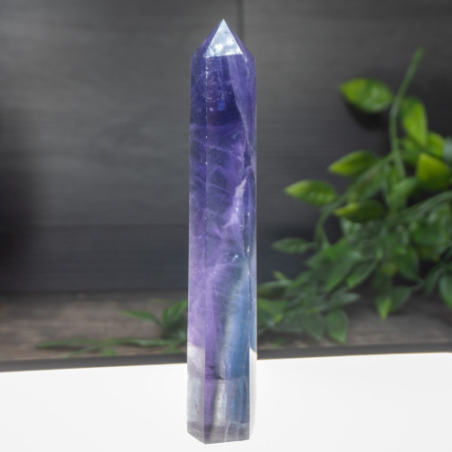 Purple & Blue Fluorite XL Tower #3