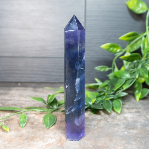Purple & Blue Fluorite XL Tower #2