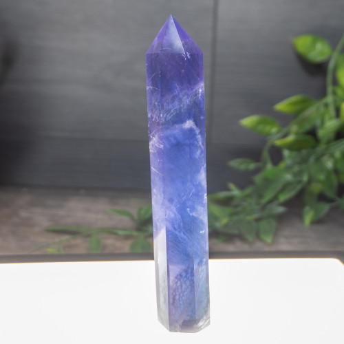 Purple & Blue Fluorite XL Tower #1