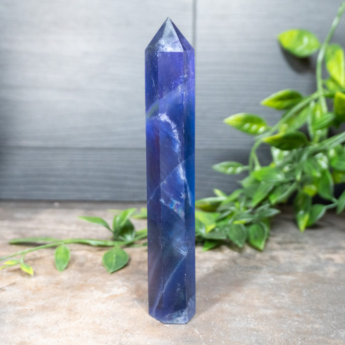 Purple & Blue Fluorite XL Tower #1