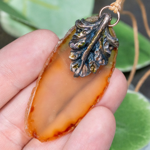 Banded Agate Necklace #1