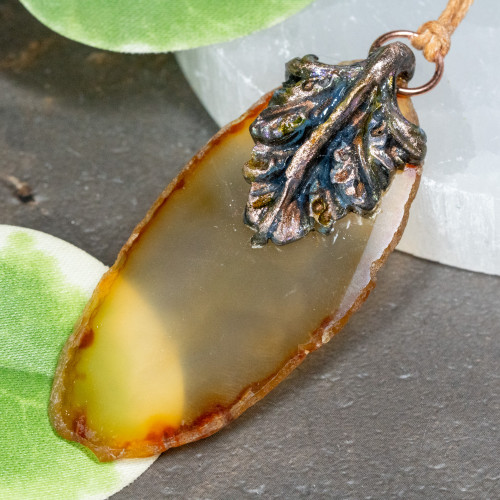 Banded Agate Necklace #1