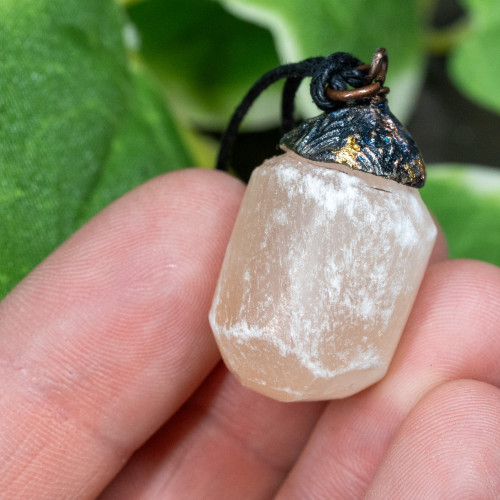 Orange Selenite Necklace #1