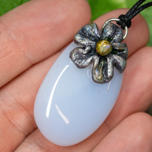 Blue Chalcedony Necklace #1