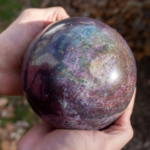 Ruby in Kyanite Sphere