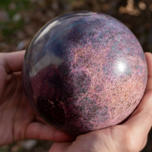 Ruby in Kyanite Sphere