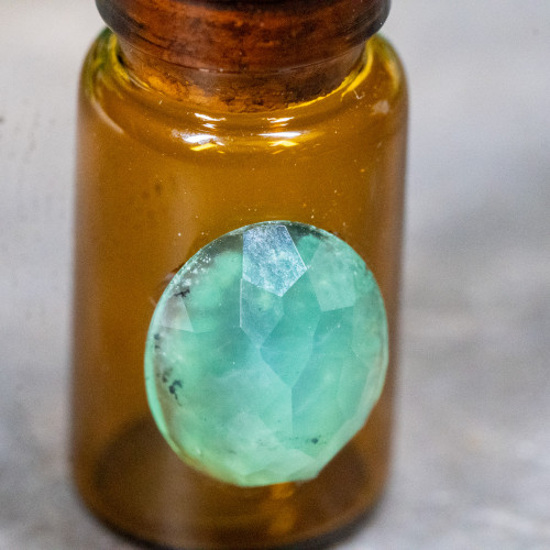 Green Aventurine Vial Jar Necklace #1