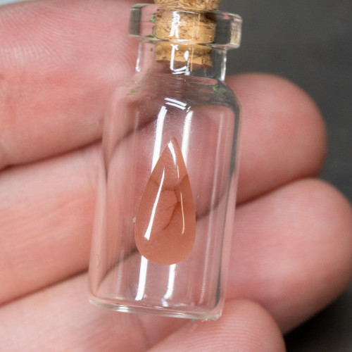 Carnelian Vial Jar Necklace #1