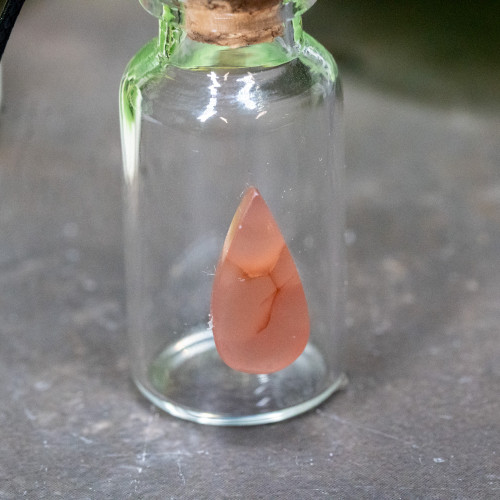 Carnelian Vial Jar Necklace #1
